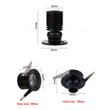 Led cabinet mini spot light 1W 3W 110V 220v downlight 12v dc jewelry show Include Led Driver 4000K Ceiling light lamp