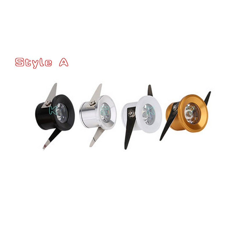 Led cabinet mini spot light 1W 3W 110V 220v downlight 12v dc jewelry show Include Led Driver 4000K Ceiling light lamp