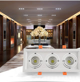 Dimmable Recessed Anti Glare LED Downlights 10W 12W 20W 24W 30W 36W Epistar Chip Ceiling Spot Lights AC85~265V Background Lamps