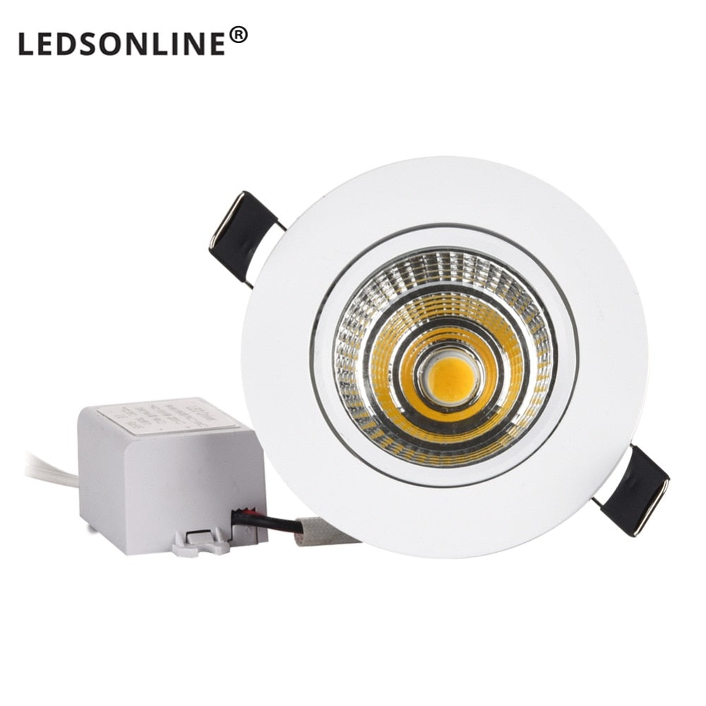 NEW Mini 3W 5W 10W COB LED Downlight Dimmable Recessed Lamp Spot Light for ceiling home office hotel 110V 220V