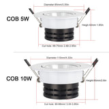 NEW Mini 3W 5W 10W COB LED Downlight Dimmable Recessed Lamp Spot Light for ceiling home office hotel 110V 220V