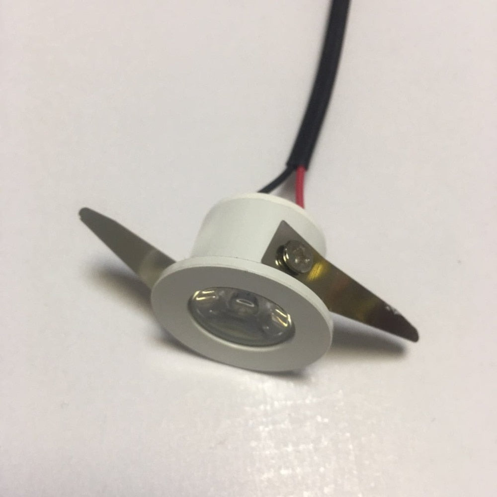 Mini Downlight 10pcs/lot Under 31mm Cabinet Spot Light 1W Ceiling Recessed Lamp AC85-265V Dimmable Down lights