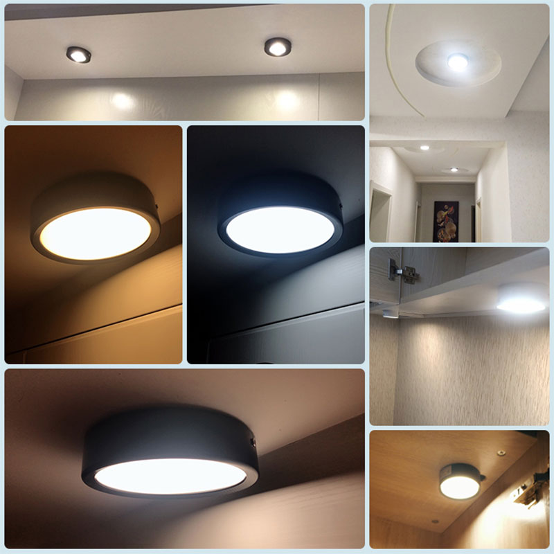 Surface Mounted 12W 9W 7W 15W LED downlight Ceiling Lamps Ultra Thin Driverless led spot lights 220V Ceiling Fixtures Lighting