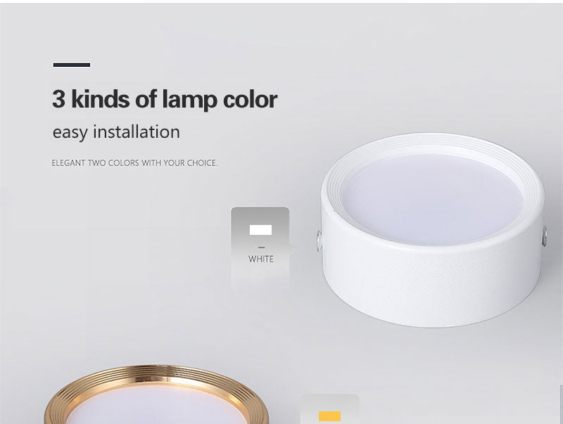 Surface Mounted 12W 9W 7W 15W LED downlight Ceiling Lamps Ultra Thin Driverless led spot lights 220V Ceiling Fixtures Lighting