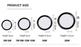 Surface Mounted 12W 9W 7W 15W LED downlight Ceiling Lamps Ultra Thin Driverless led spot lights 220V Ceiling Fixtures Lighting
