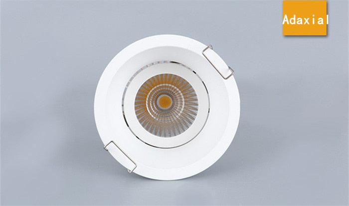 Dimmable Embedded Anti-Glare COB Ceiling  Recessed Downlight  5w 10w 12w 20w 30w AC85-265V Wall Wash Light  LED Lamp