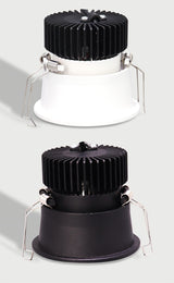 Dimmable Embedded Anti-Glare COB Ceiling  Recessed Downlight  5w 10w 12w 20w 30w AC85-265V Wall Wash Light  LED Lamp