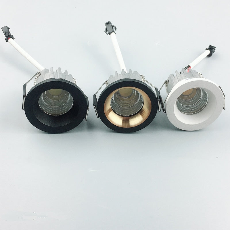 Dimmable LED Downlight COB Ceiling Spot Lighting 3W Led Bulb Bedroom Kitchen Indoor ceiling recessed Lights 110V 220V