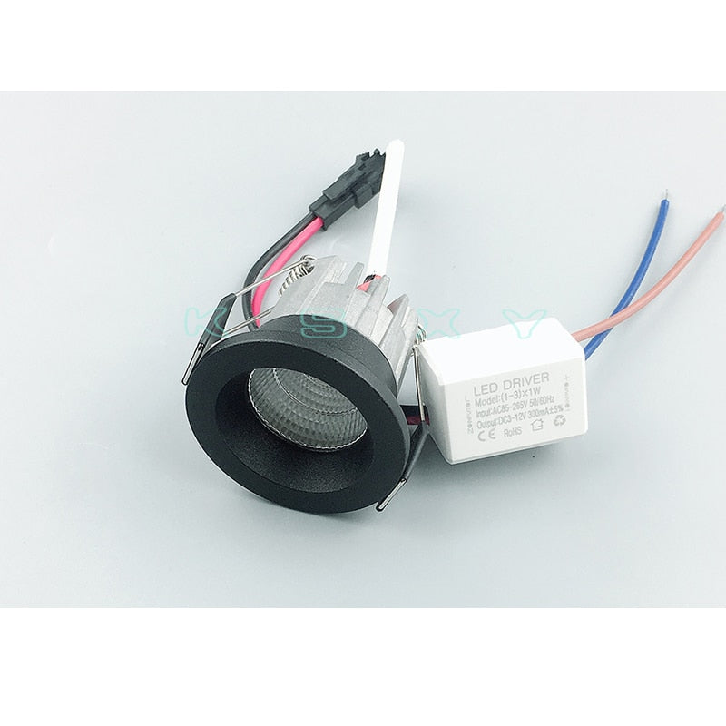 Dimmable LED Downlight COB Ceiling Spot Lighting 3W Led Bulb Bedroom Kitchen Indoor ceiling recessed Lights 110V 220V