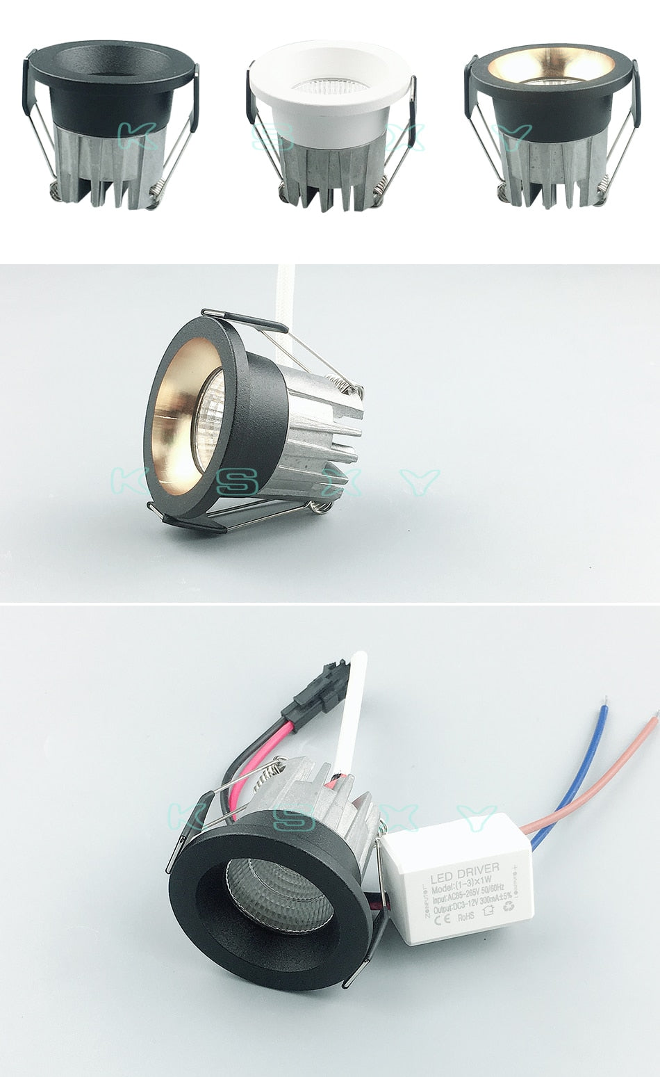 Dimmable LED Downlight COB Ceiling Spot Lighting 3W Led Bulb Bedroom Kitchen Indoor ceiling recessed Lights 110V 220V