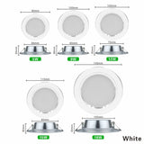 Led Downlights 5W 9W 12W Led Ceiling Light 15W 18W Recessed Down Light Round Led Panel Light 220V LED Spot Light Indoor Lighting