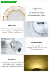 Led Downlights 5W 9W 12W Led Ceiling Light 15W 18W Recessed Down Light Round Led Panel Light 220V LED Spot Light Indoor Lighting