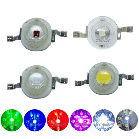 10pcs 1W 3W High Power LED Light-Emitting Diode LEDs Chip SMD Warm White Red Green Blue Yellow For SpotLight Downlight Lamp Bulb - LED Lights For Sale : Affordable LED Solutions : Wholesale Prices