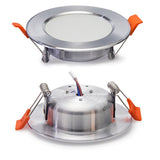 LED Downlight Ceiling silvery 12w 9w 7w 5w 3w Round Recessed Lamp 220V Led Bulb Bedroom Kitchen Indoor LED Spot Lighting