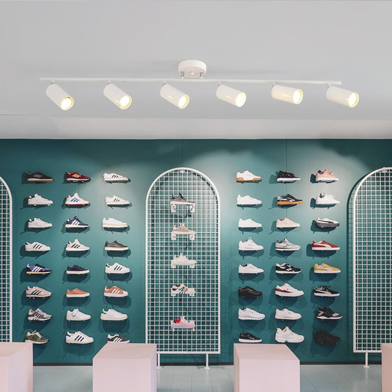 Surface Ceiling LED 4 Spotlight For Background Wall Living Room Collocation Track Light Lamps Adjustable Modern Downlight Spot