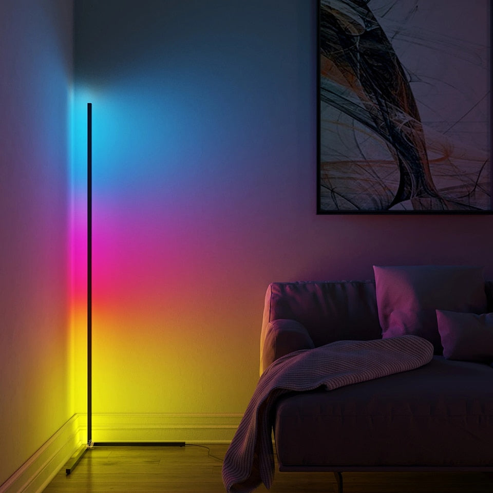 Floor Lamps Nordic Corne Bright Light Interior Atmosphere Lamp Colourful Bedroom Living Room Decoration lighting Standing Lamp Floor Lamps LED