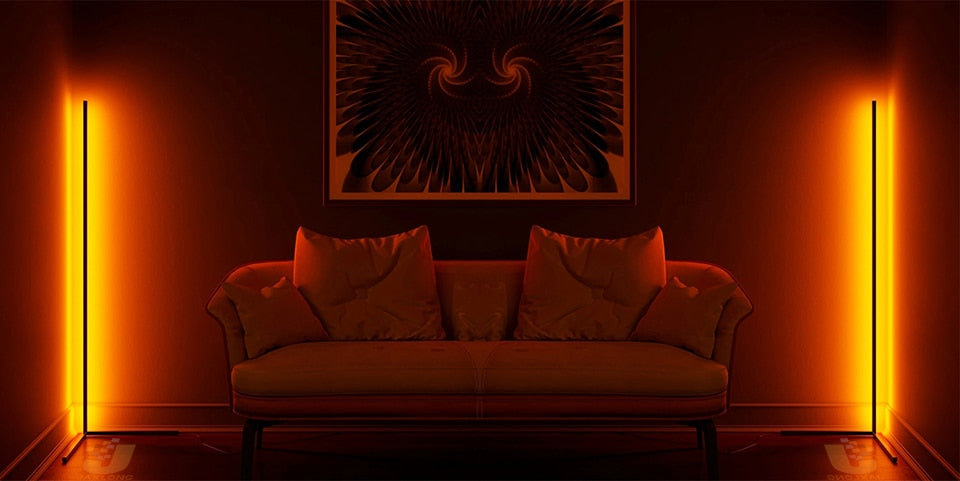 Floor Lamps Nordic Corne Bright Light Interior Atmosphere Lamp Colourful Bedroom Living Room Decoration lighting Standing Lamp Floor Lamps LED