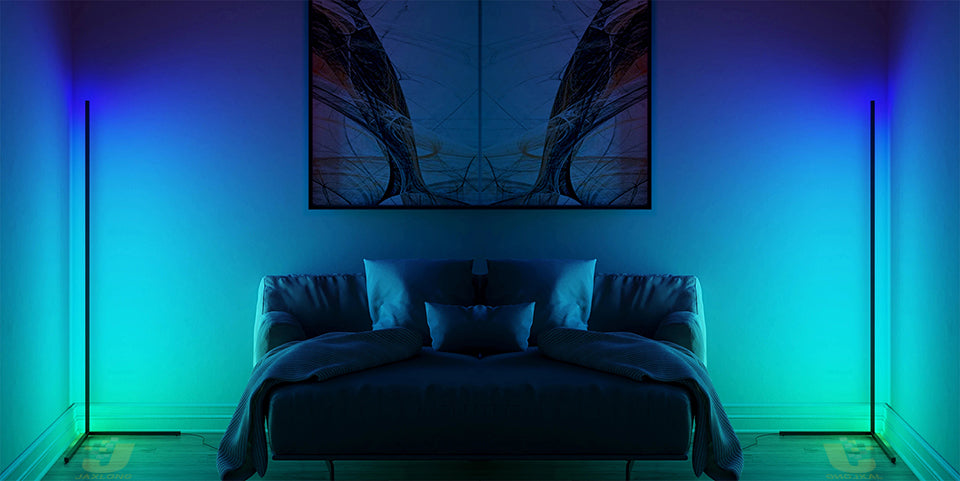 Floor Lamps Nordic Corne Bright Light Interior Atmosphere Lamp Colourful Bedroom Living Room Decoration lighting Standing Lamp Floor Lamps LED