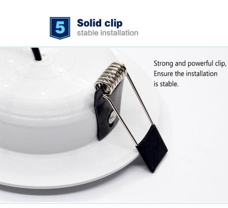 LED White Downlight Lamps waterproof 5W 9W 12W 15W 18W AC 220V 230V Built-in drive Led Down light Lamp