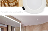 LED White Downlight Lamps waterproof 5W 9W 12W 15W 18W AC 220V 230V Built-in drive Led Down light Lamp