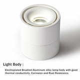 COB LED Downlight Surface Mounted Ceiling Lamps Foldable and 360 Degree Rotatable Spot light for Living Room Bedroom Hallway