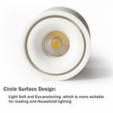 COB LED Downlight Surface Mounted Ceiling Lamps Foldable and 360 Degree Rotatable Spot light for Living Room Bedroom Hallway