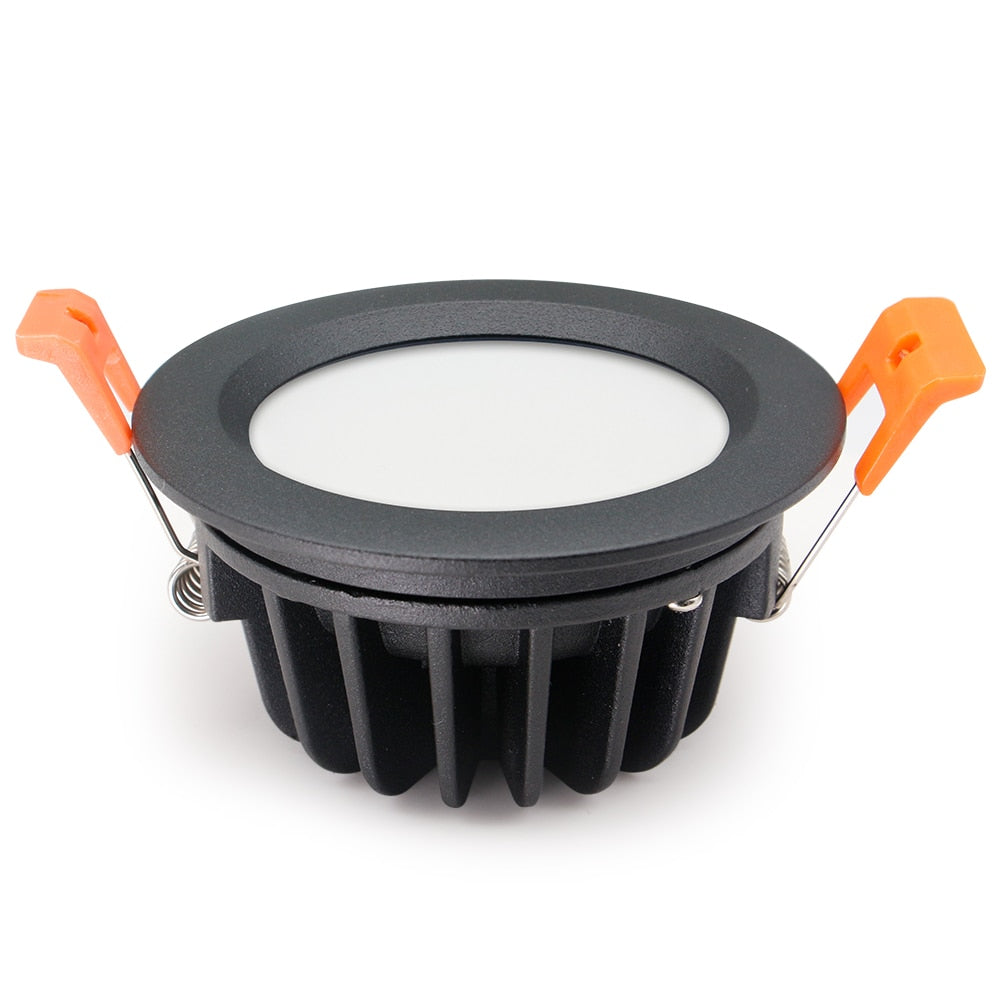 Led IP65 Downlight Super Waterproof Indoor Home Lighting Black Round Led Ceiling Lamp SMD LED Chip 5W 7W 9W 12W Spot Led Lamp