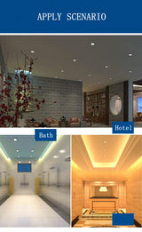 Led IP65 Downlight Super Waterproof Indoor Home Lighting Black Round Led Ceiling Lamp SMD LED Chip 5W 7W 9W 12W Spot Led Lamp