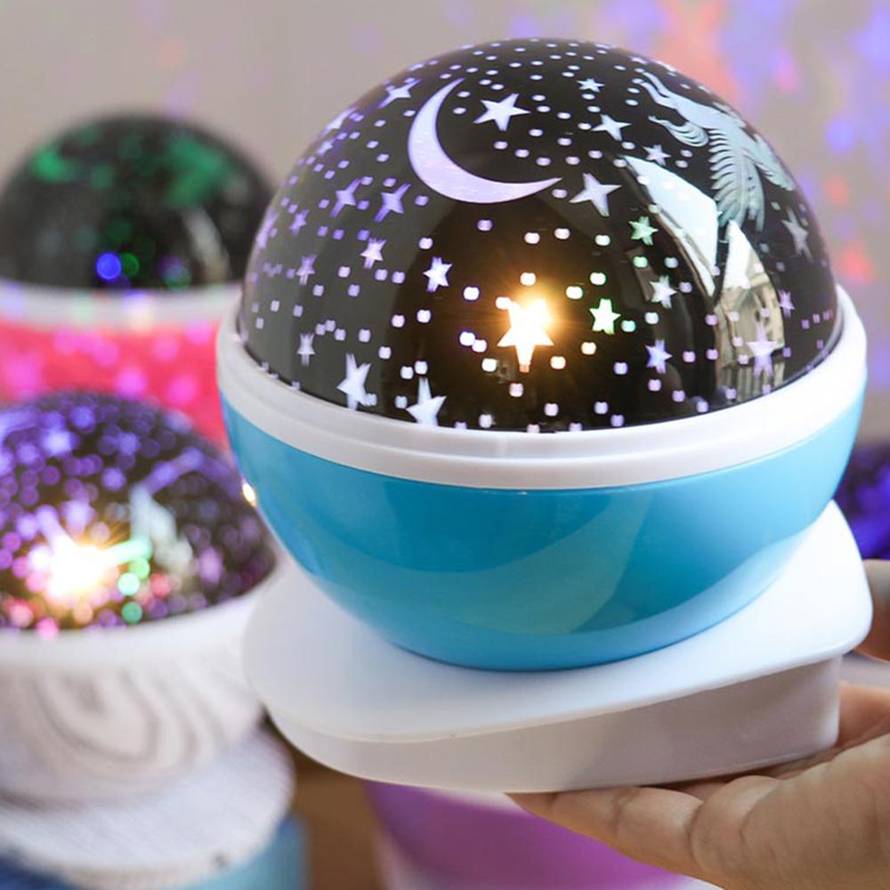 LED Night Light Projector Star Moon Sky Rotating Sleep Romantic LED USB Projection Lamp for Children Baby Bedroom Gifts