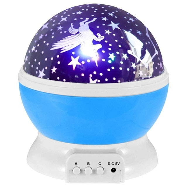 LED Night Light Projector Star Moon Sky Rotating Sleep Romantic LED USB Projection Lamp for Children Baby Bedroom Gifts