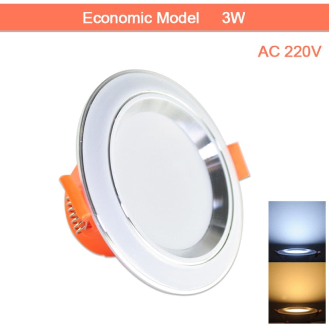 led downlight gold Silver White Ultra Thin Aluminum 3W 5W 9W 12W 15W 18W downlight  AC220V 240V Round Recessed LED Spot Lighting