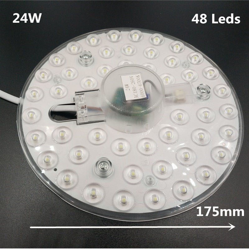 Bright 2D Replaceable 12W 18W 24W 36W LED Light Source For European Ceiling Lamp Marked 220V With Magnet Led Lights Replacement