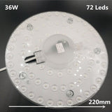 Bright 2D Replaceable 12W 18W 24W 36W LED Light Source For European Ceiling Lamp Marked 220V With Magnet Led Lights Replacement