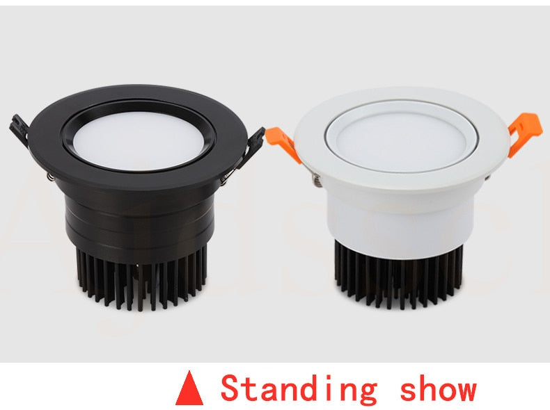 Downlight LED COB Spotlight Dimmable Ceiling lamp AC110V-220V 3W 5W 7W 9W 12W 15W recessed downlights round led panel light