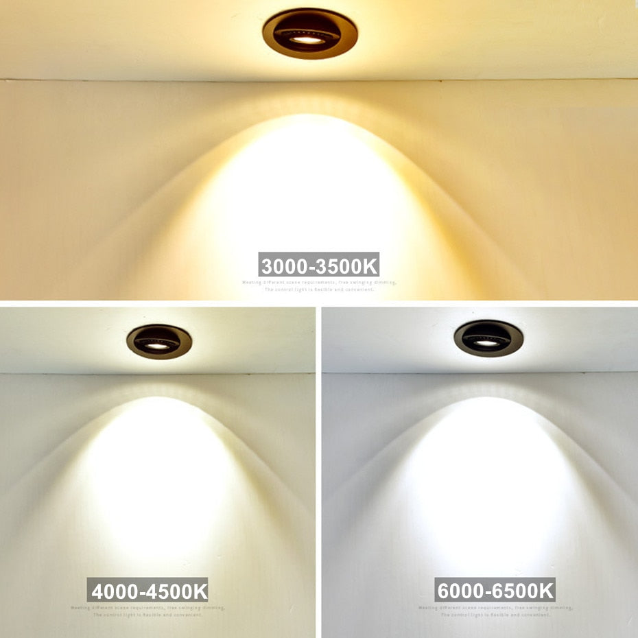 Dimmable Led Down light lamp COB Ceiling Light 5w 7w 10w 12w 85-265V recessed ceiling Spot Lights for kitchen bedroom home Decor