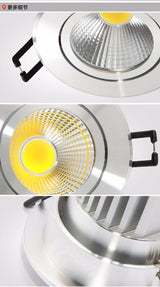 LED RGB Downlight 5w 10w 15w LED Panel Light Concealed Recessed Ceiling Lights with Remote Control Bedroom KTV Hotel Corridor