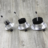 DBF Silver Round Dimmable Recessed LED COB Downlight 6W/9W/12W/18W Recessed LED Ceiling Spot Light 3000K 4000K 6000K AC90-265V