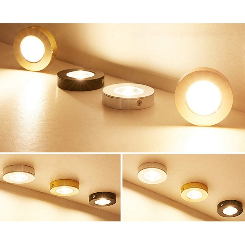 LED COB Downlight 3W 5W 7W 9W 12W 4PCS  Round Surface mount Lamp AC220V 230V Led Bulb Bedroom Kitchen Indoor LED Spot Lighting