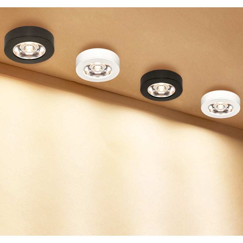 LED COB Downlight 3W 5W 7W 9W 12W 4PCS  Round Surface mount Lamp AC220V 230V Led Bulb Bedroom Kitchen Indoor LED Spot Lighting