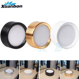 Ultra-thin led downlight 4 Colors 3W 5W 7W 9W 12W 15W 20W Surface Mounted AC220V LED spot lighting Led ceiling lamp Home Decor