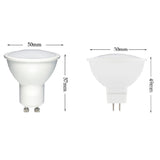 Dimmable GU10 GU5.3 AC110V 220V Led Spotlights MR16 DC12V Bulbs Indoor Lamps 3W 5W DownLights Aluminum+pc 3000K 4000K 6000K