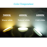 Dimmable GU10 GU5.3 AC110V 220V Led Spotlights MR16 DC12V Bulbs Indoor Lamps 3W 5W DownLights Aluminum+pc 3000K 4000K 6000K