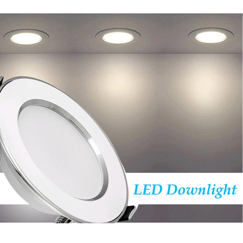 LED Downlight 6W 10W 15W Round Recessed Lamp AC220V  Warm /Cold white Led Bulb Bedroom Kitchen Indoor Light LED Spot Lighting