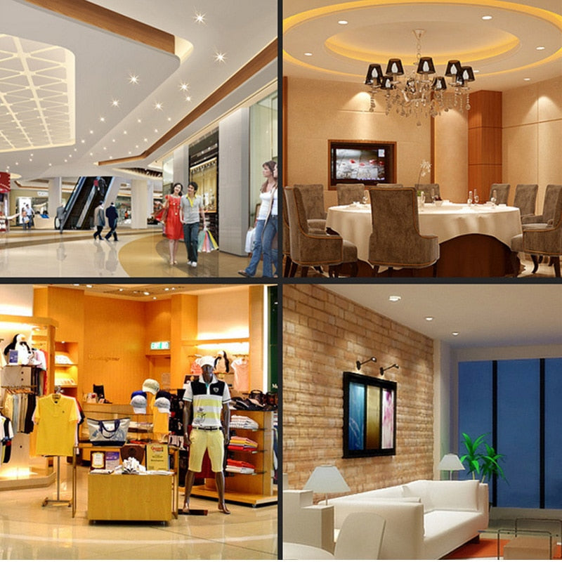 Square cob Dimmable  5w 7w 9w Led downlight light Ceiling Spot Light AC85-265V ceiling recessed Lights Indoor Lighting