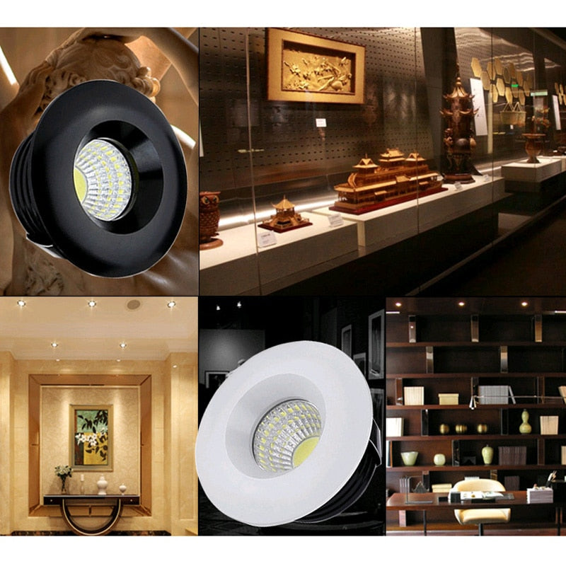 Dimmable LED Downlight COB Ceiling Spot Lighting 3w Led Bulb Bedroom Kitchen Indoor ceiling recessed Lights AC110V 220V