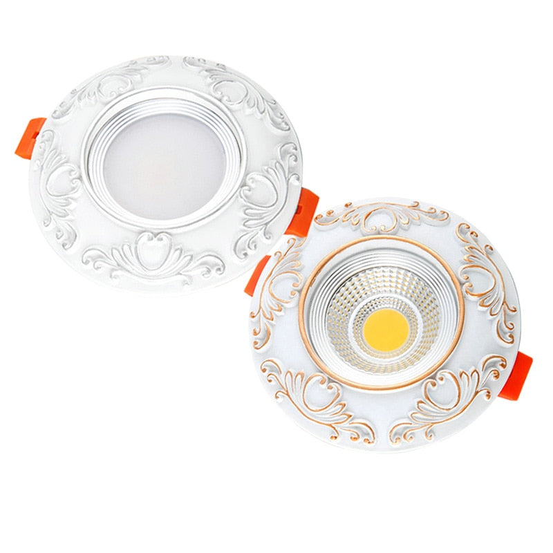 Dimmable Led Downlight light COB Ceiling Spot Light 3W 5W 7W 9W ceiling recessed Lights Indoor Lighting Resin body AC110V 220V