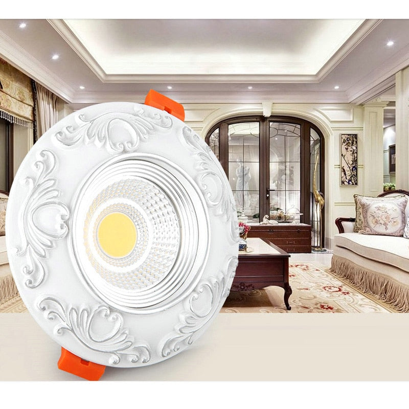 Dimmable Led Downlight light COB Ceiling Spot Light 3W 5W 7W 9W ceiling recessed Lights Indoor Lighting Resin body AC110V 220V