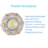 New AC110V 220V 7W 5W 3W LED Spotlight Decoration Ceiling Down Lamp lighting Supre Bright Recessed LED Downlights