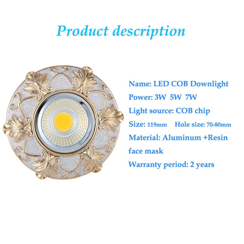 New AC110V 220V 7W 5W 3W LED Spotlight Decoration Ceiling Down Lamp lighting Supre Bright Recessed LED Downlights