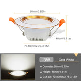 LED Downlight 220V 3W 5W 9W 12W 20W Spotlight Changeable Downlight LED Warm White Cold White Spot Lights